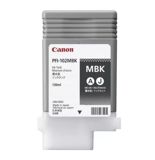 Photo: CANON INK PFI102 MBK POUR CANON I-PROGRAF IPF 500/ 600 et 700 /0894B002 GE