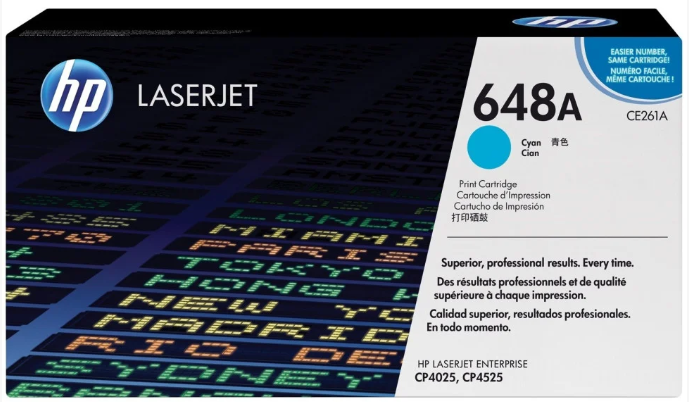 Photo: HP TONER (648A) CE261A CY GE