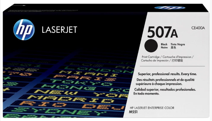 Photo: HP TONER (507A) CE400A BK GE