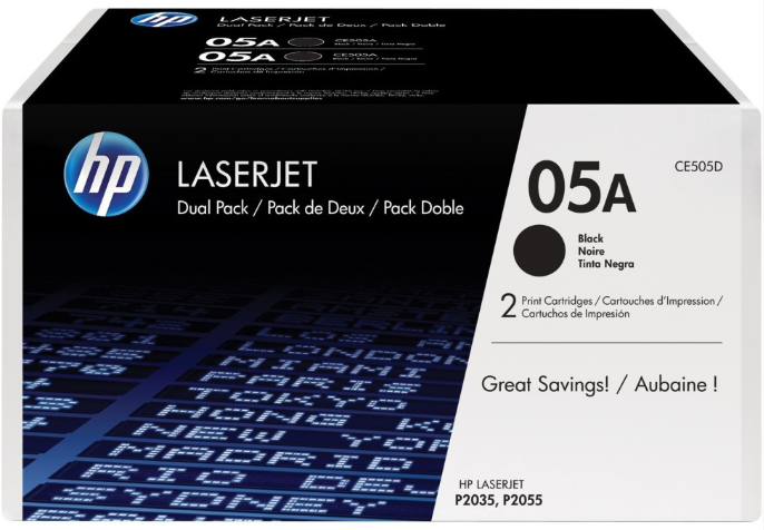 Photo: HP TONER DUAL PACK CE505D GE