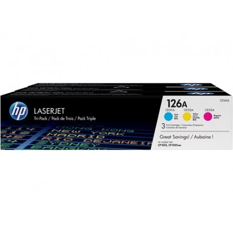 Photo: HP TONER CF341A (126A) MULTIPACK (CE311A, CE312A, CE313A) GE