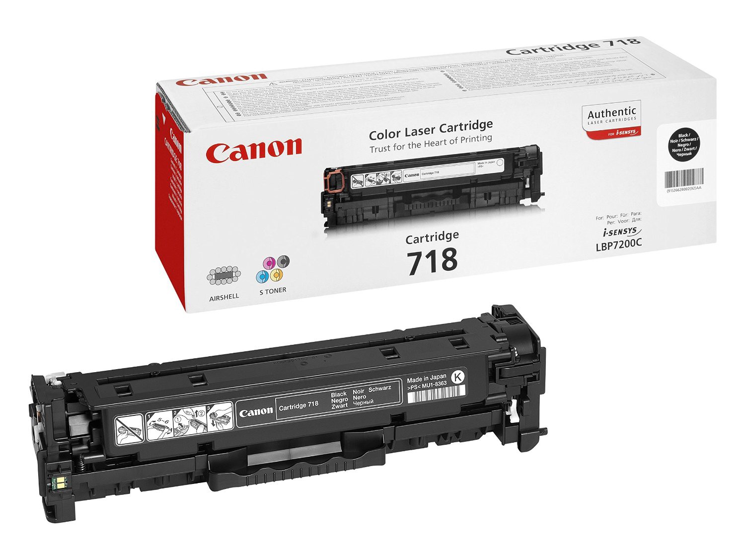 Photo: CANON TONER 718 BK /2662B002AA GE