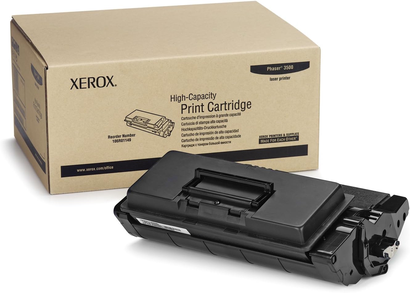 Photo: XEROX TONER PHASER 3500 BK HC 12K /106R01149 GE