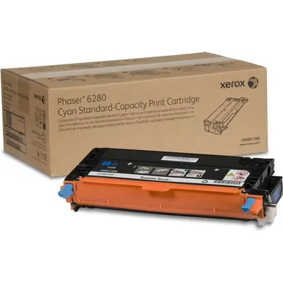Photo: XEROX PHASER TONER 6280 CY 2.2K /106R01388 GE