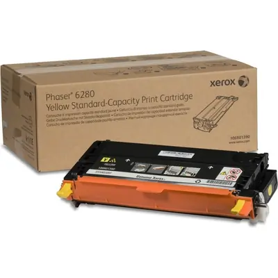 Photo: XEROX PHASER TONER 6280  YELLOW 2.2K/106R01390 GE