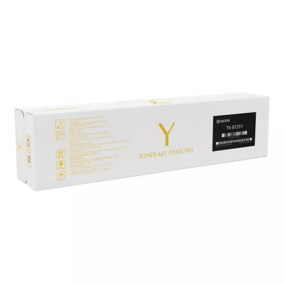 Photo: KYOCERA TONER TK-8725Y POUR TASKalfa 7052ci, 8052ci YL (1T02NHANL0) GE