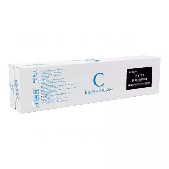 Photo: KYOCERA TONER TK-8725C POUR TASKalfa 7052ci, 8052ci CY (1T02NHCNL0) GE