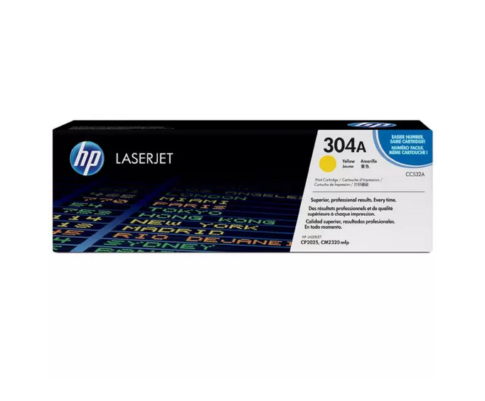 Photo: HP TONER (304A) CC532A YL GE