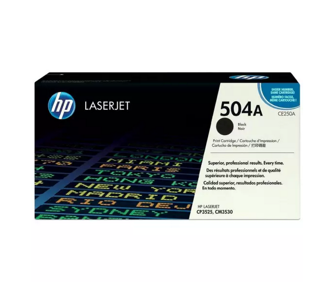 Photo: HP TONER (504A) CE250A BK GE