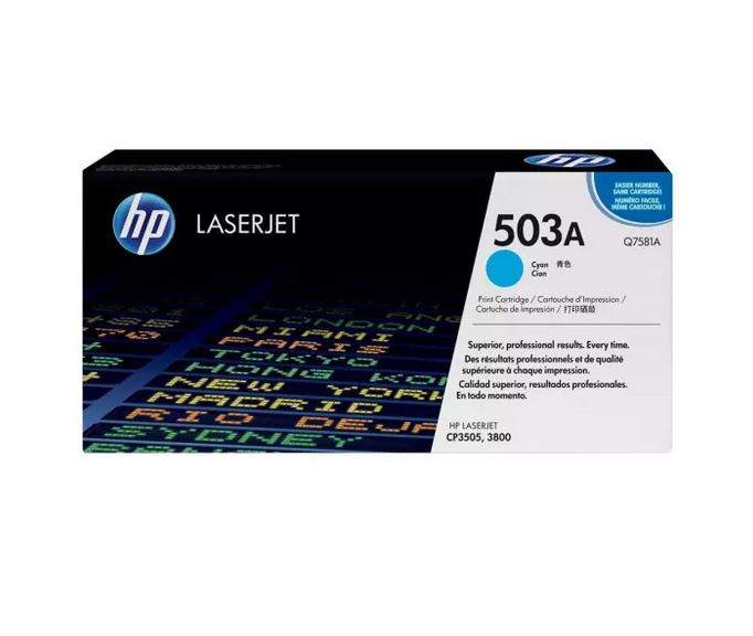 Photo: HP TONER Q7581A CYAN GE