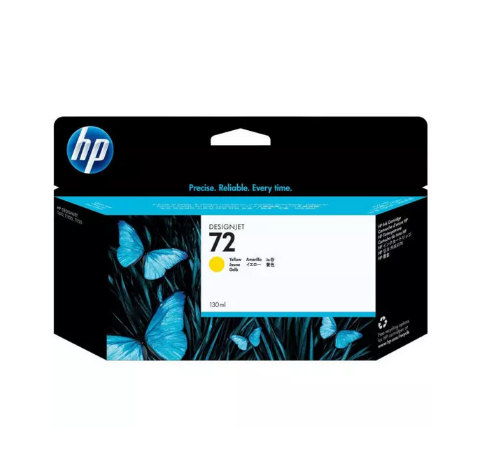 Photo: HP INK C9373A N°72 YELLOW 130-ml GE