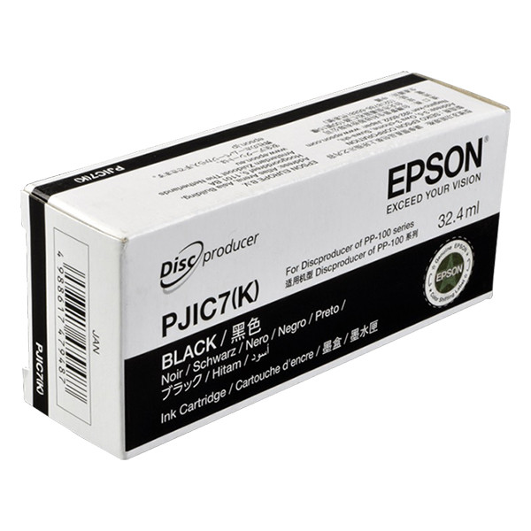 Photo: EPSON INK POUR DISCPRODUCER PP100 / PP100 II - PJIC7(K) Black / C13S020693 GE
